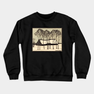 Farm in the Snow Crewneck Sweatshirt